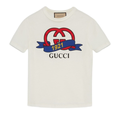 🆕️GUCCI Interlocking G 1921 Printed Cotton Jersey Women's T