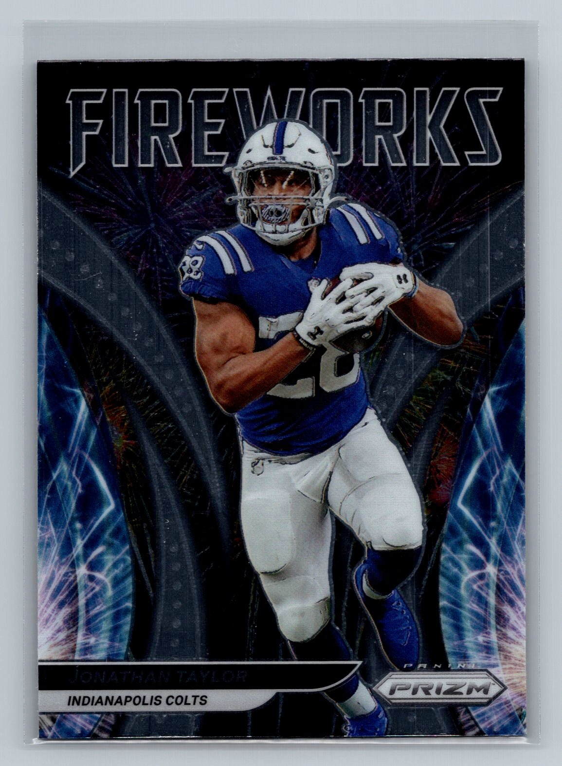 2021 Panini Prizm Jonathan Taylor #F-3 Fireworks Indianapolis Colts