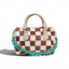 Dani Morgans Exclusive Checkered Cowhide Smal...