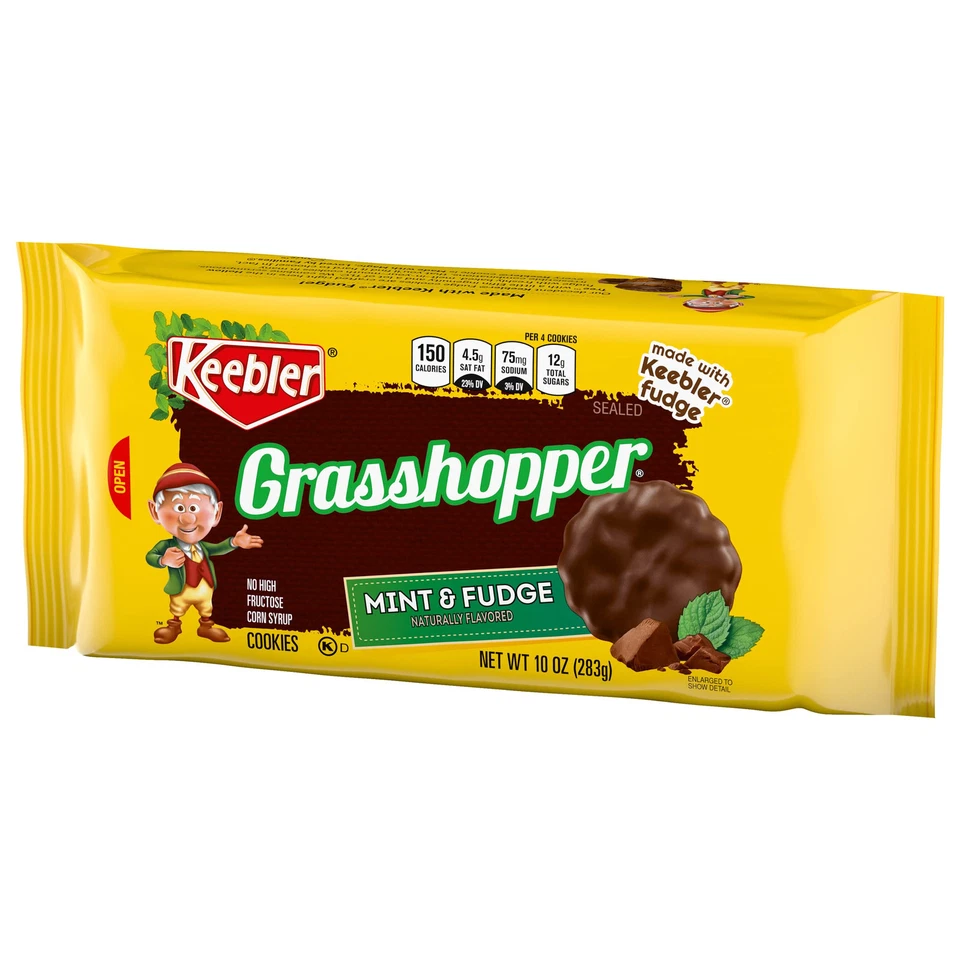 Keebler Grasshopper мятное печенье упаковка 10 унций 1 тонкое мятное лакомство - Изображение 3 из 4