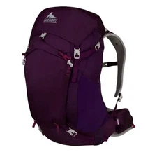 Gregory Jade 33 J33 Crossflo Raincover Purple Backpack Hiking Camping USED ONCE!