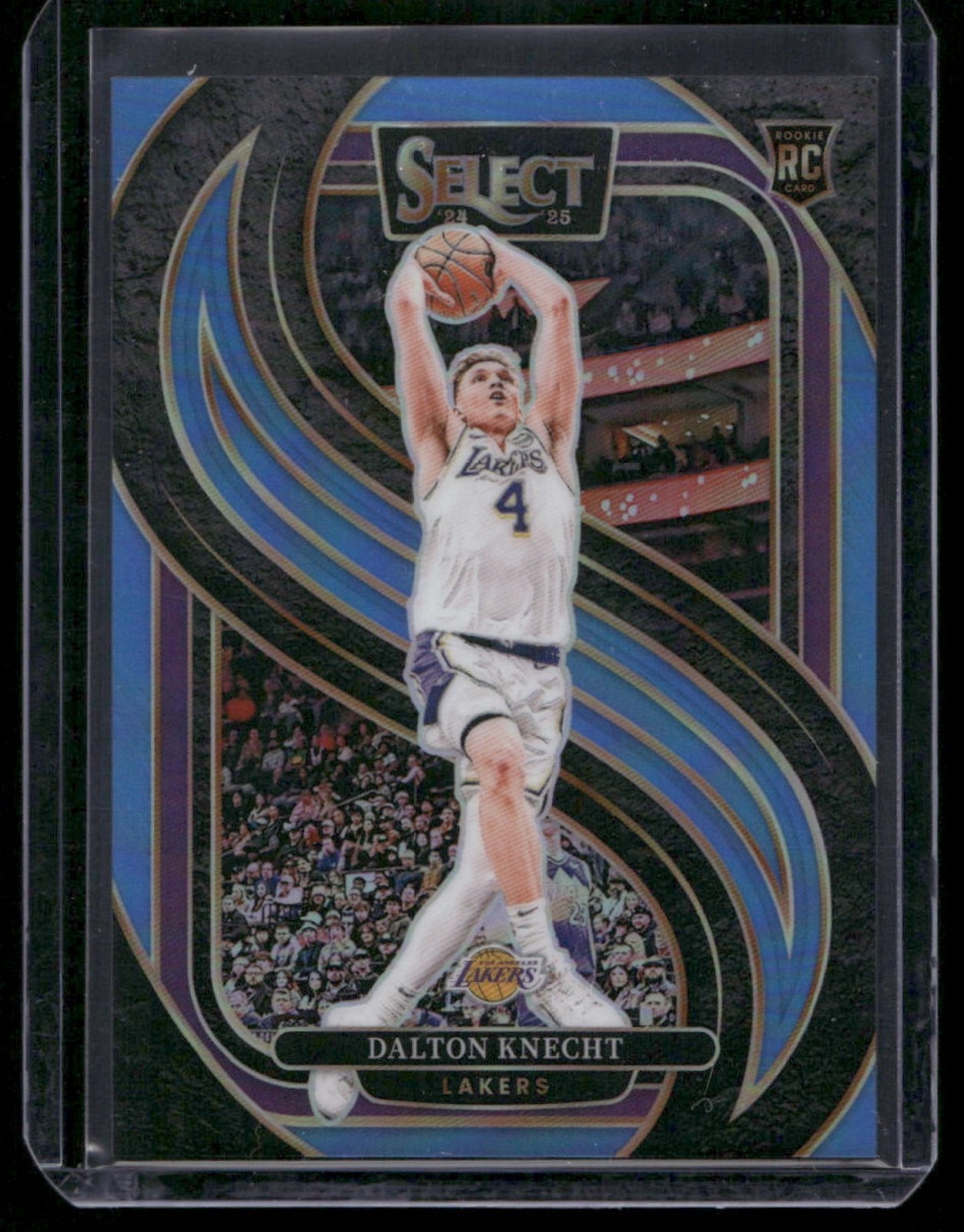 2024 Panini Select Dalton Knecht Premier Light Blue Prizm /299 #186 RC Lakers