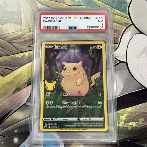 2021 Pokemon Celebrations FA/Pikachu 005/025 PSA 7