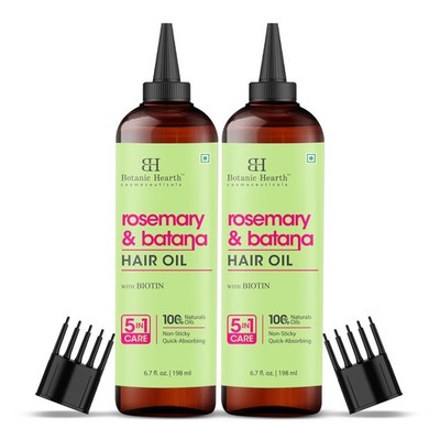 Botanic Hearth Hair Oil for Hair Growth & Home Hair Perm Kit | Strengthening Dry