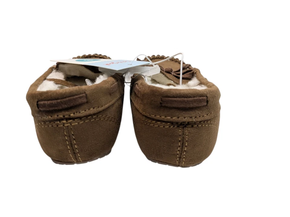 Mocasín mocasín pantuflas para niñas pequeñas talla 8 CÁLIDO forrado de piel sintética sin cordones NUEVO SIN CAJA $15 Foto 4 de 4