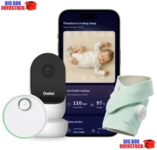 Owlet Dream Duo (Gen 2) - Smart Baby Monitor Bundle with Sock & Cam HD Wifi