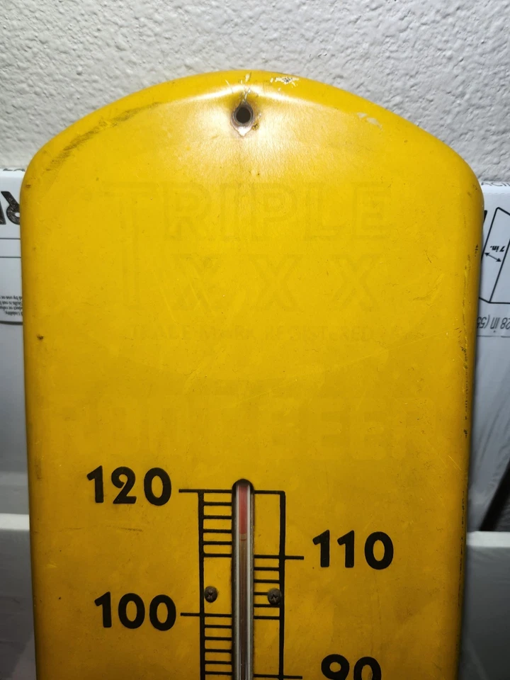 Старинный винтажный термометр Triple XXX Root Beer. СУПЕРРЕДКИЙ - Изображение 3 из 4