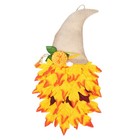  Autumn Swag Door Decorations Artificial Gnome Wreath Fake Maple Leaf