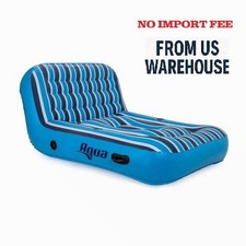 Ultra-Cushioned Comfort Lounge for 2  2-Person Heavy Duty Pool Float  Lake Raf