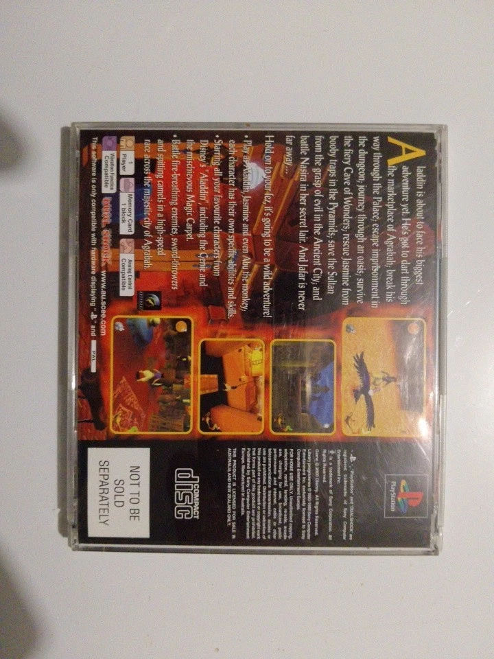 Disney's Aladdin in Nasira's Revenge ~ Sony PlayStation PS1 ~ PAL ~ Envío gratuito Foto 2 de 4