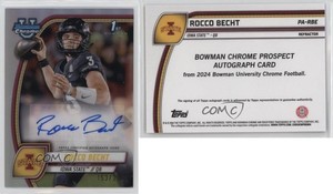 2024 Bowman U Chrome Prospect Refractor /299 Rocco Becht #PA-RBE Auto