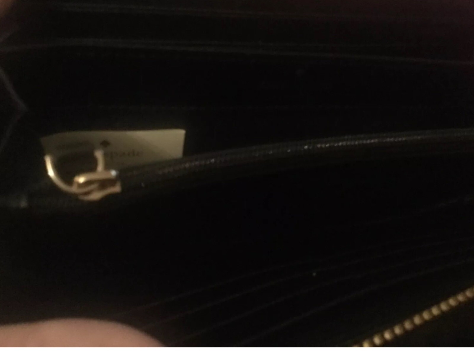 kate Spade NEDA Penn Place Embossed In Black Leather RRP $169 image 8