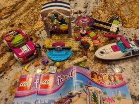 LEGO FRIENDS: Andrea's Speedboat Transporter 41316 100% COMPLETE 