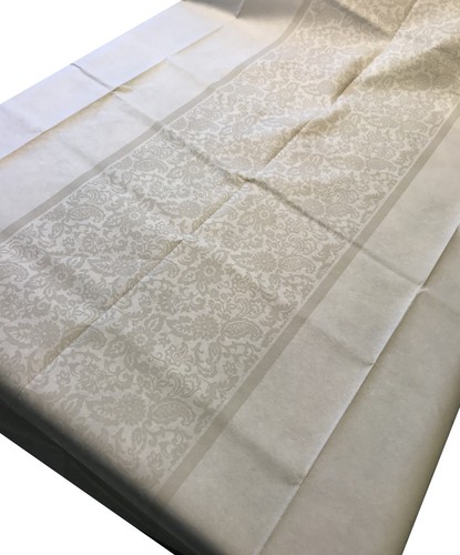 20 X Cream Table Cover Soft Thick Crepe Rectangle 215x140cm Restaurant Wholesale - Picture 4 of 6