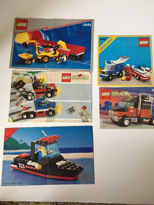 Lego Town Truck Boat Semi Manual Instructions ONLY 6596 4543 1821