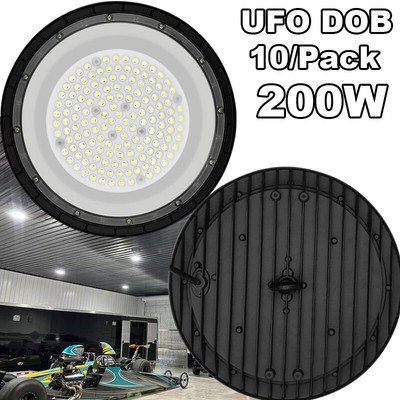 200 W  led bay lights 10Pack Factory Warehouse Commercial Light Fixtures 6500K