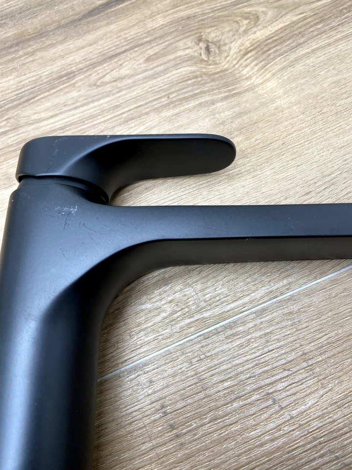 Grifo de baño lavabo recipiente Nameeks Remer L10LXLUSNL 1,2 GPM, negro mate, LEER Foto 3 de 4