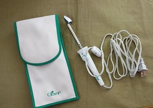 Clover Needlecraft Mini Iron for Quilting Sewing MCI-900 with Storage Tote Bag