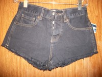 Melville Black Frayed Hem Short Shorts Size 23 Melville Black Frayed Hem Short Shorts Size 23