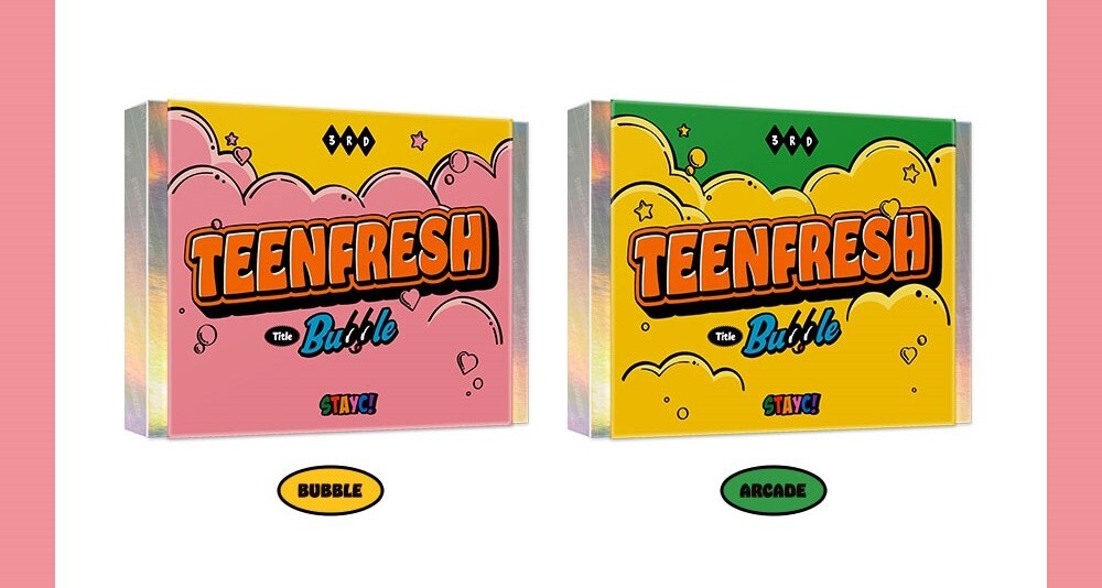 STAYC 3rd Mini Album [TEENFRESH] BUBBLE CD+Book+P.Card+