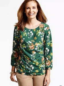talbots floral blouse