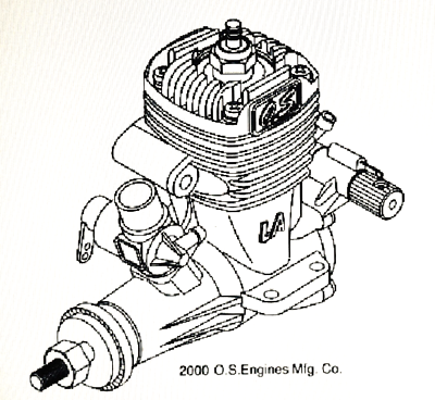 OS MAX 15LA R/C Engine- Exploded Views & Part Numbers INFO SHEET