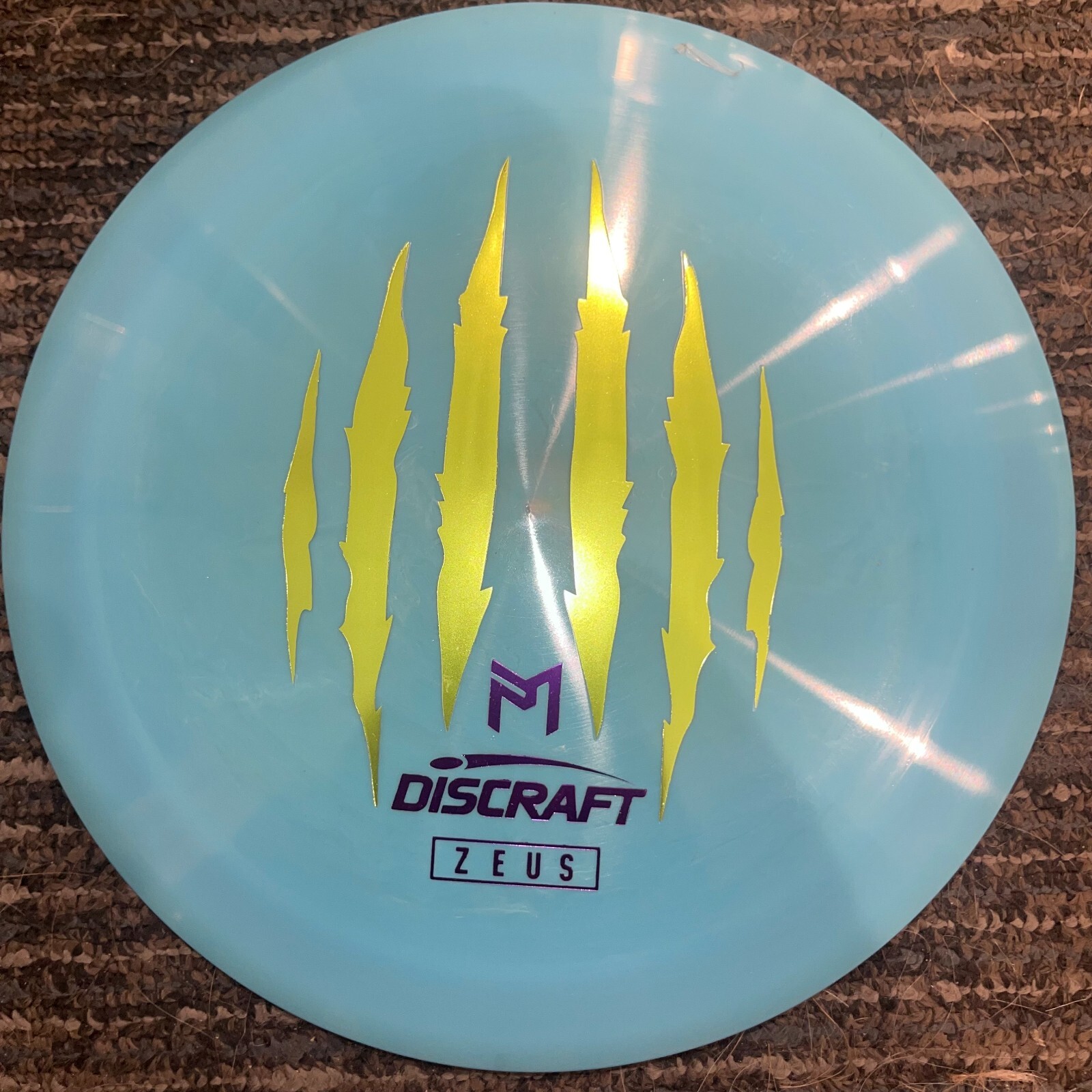 DISCRAFT SWIRLY RARE ESP 6X CLAW ZEUS DISC GOLF DRIVER PAUL MCBETH BL
