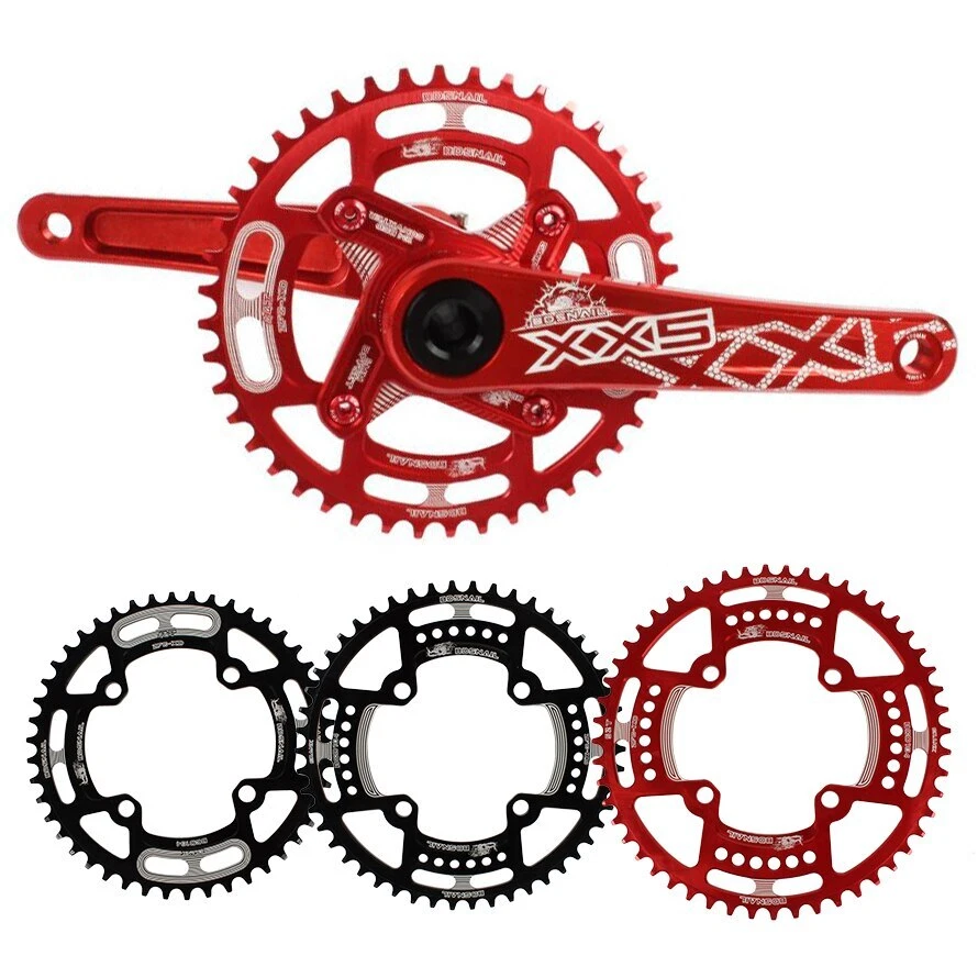 MTB Bicycle Chainwheel Sets Plate 104BCD 4 Bolts 44T 46T 48T 50T 52T 8-12 Speed - Image 2 of 4