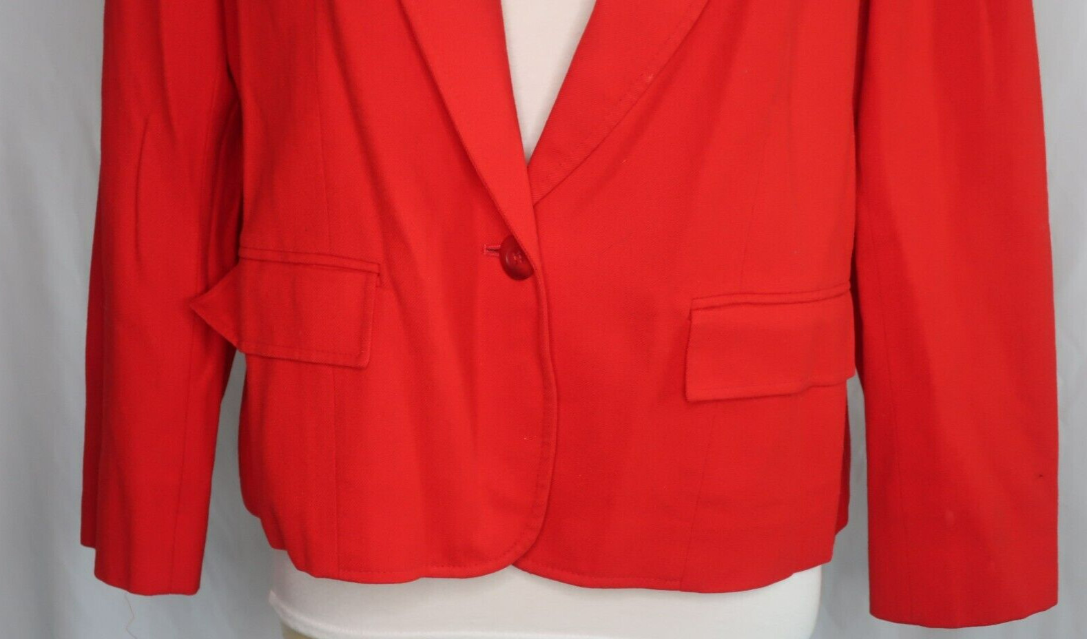 Vintage Pendleton Solid Red Blazer Jacket 100% Vi… - image 2