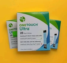 (EXP. AUGUST 2025)🏵️(75ct) One Touch Ultra | Blue Test Strips | New Sealed