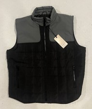 NOMAD OUTDOOR ZIP UP QUILTED PUFFER VEST JACKET MENS SIZE L GREY BLACK NWT