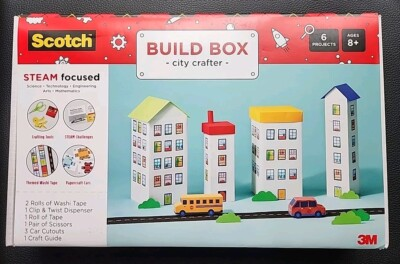 #ad #ad Scotch Steam Focused Build Box City Crafter Kit 3 Car Cutouts $10.00