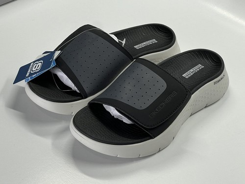 Skechers Go Walk Sandals 229204/BLK Ultra GO Cushion | Size 8 - NEW - Picture 4 of 6