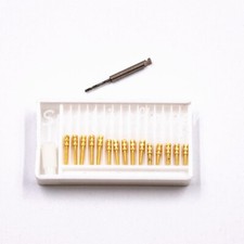 Dental Drills Link Pins Golden Plated Conical Screw Post Kits Screw Tapered 1.0
