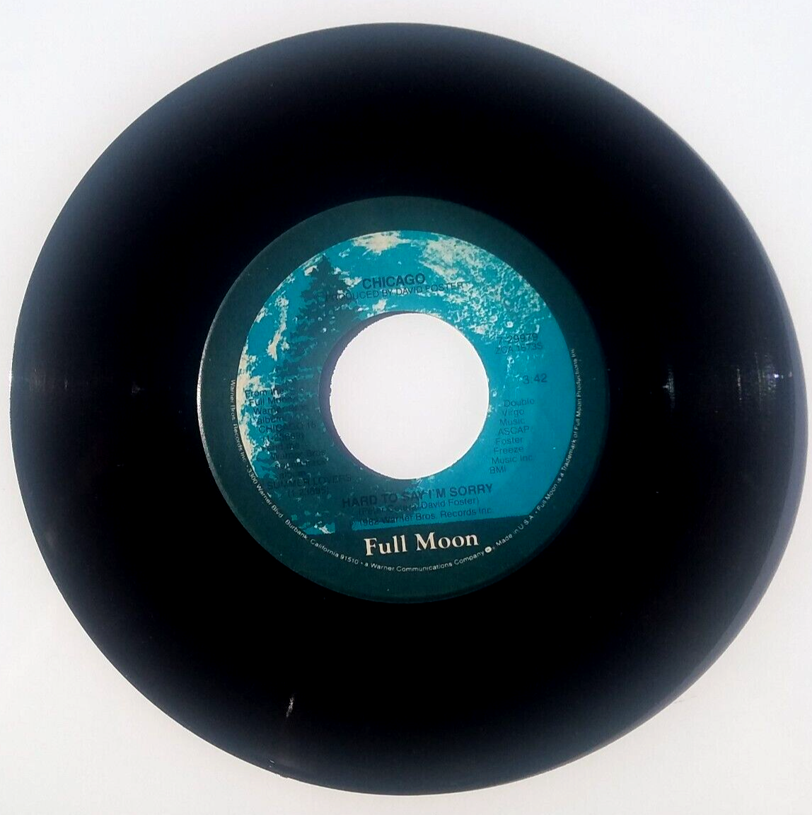 Chicago – Hard To Say I'm Sorry - Vinyl 45rpm 1982 Full Moon