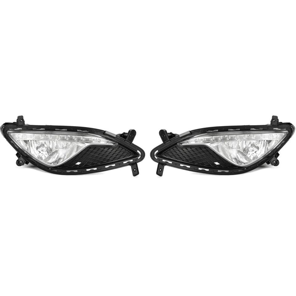 New Fog Lamp Light Cover Connect LH RH Set for Hyundai Genesis Coupe 13-17 Foto 2 de 4