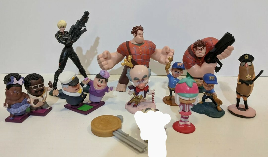 Wreck It Ralph Figures Lot of 11 Felix King Candy Taffyta Sergeant
