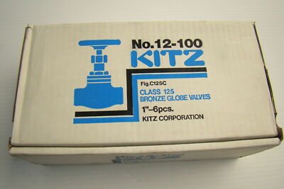 (Box Von 6) Kitz 1 '' Bronze Globe Ventile Schweiß 200 Wog C125C