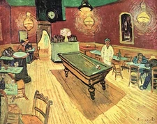 The Night Cafe on Place Lamartine in Arles by Vincent Van Gogh Repro on Canvas