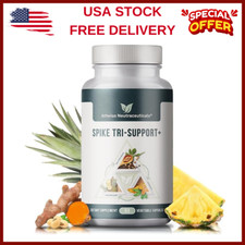 Spike Tri-Support with Nattokinase, Bromelain, and Turmeric - Includes Dande...