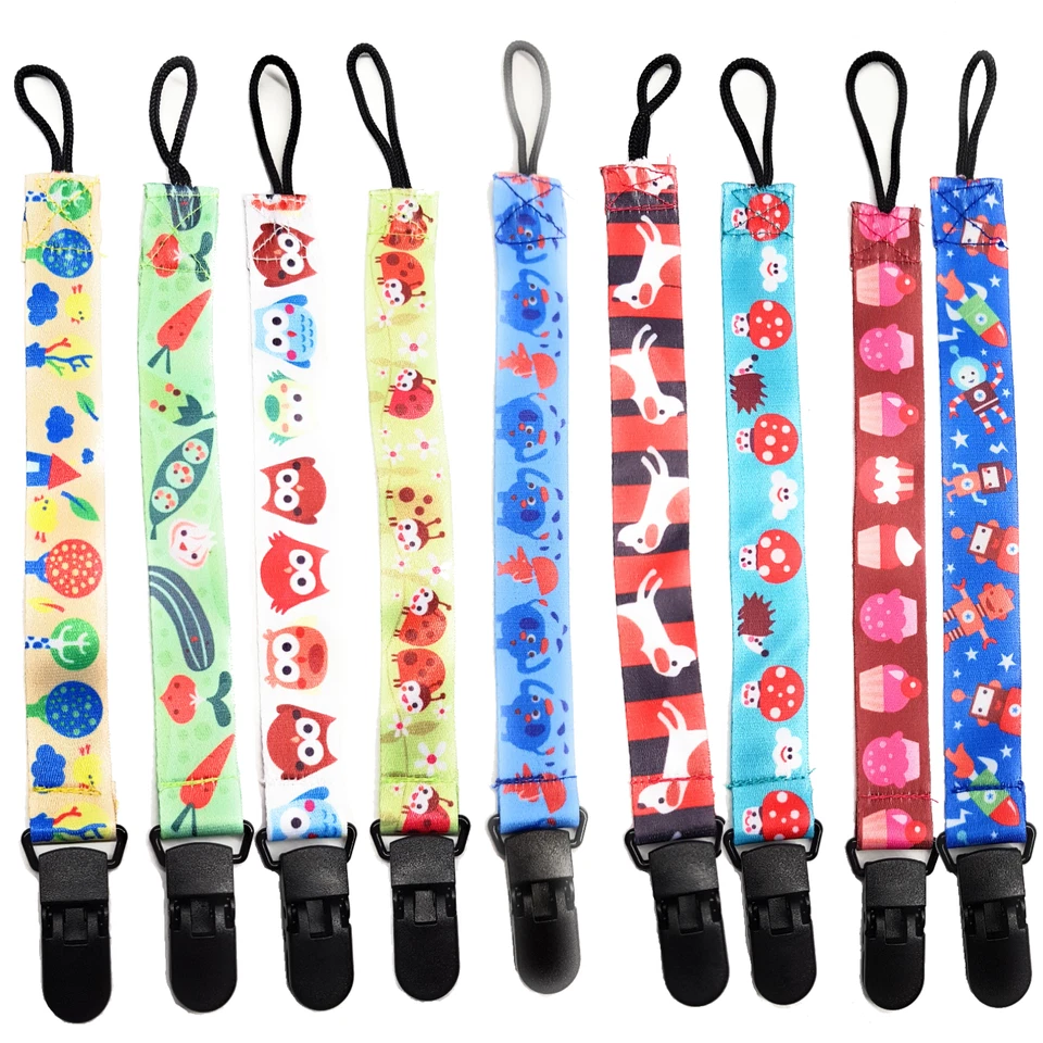 SpiriuS Baby Pacifier Clip Chain Ribbon Holder Soother Pacifier Clips Strap c
