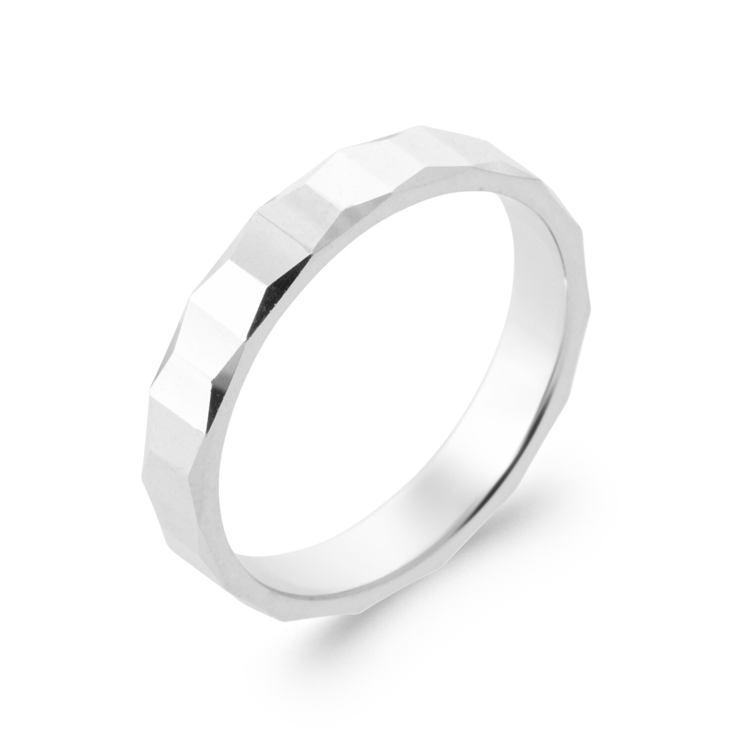 Bague anneau pour homme en argent massif 925 rhodié poinçonné taille 62