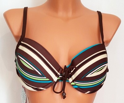 Bikini Oberteil Navy Jewels Skiny türkis//pink//grün Bügel Bikini 70-85 A-C Cup