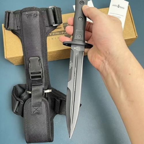 12'' New CNC N690 Blade FORPRENE Handle Survival Hunting Tactics Knife VTH184 - Picture 3 of 9