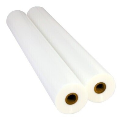 USI WrapSure Standard Laminating Film, 27'' x 250', 3 Mil, 1'' Core, 2 Rolls