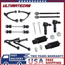 Front Upper Lower Control Arms For 2007-2013 Chevy Silverado GMC Sierra Escalade