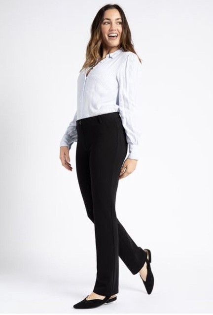 Betabrand Dress Yoga Pants Womens Black 