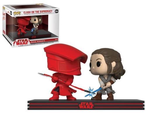 STAR WARS MOVIE MOMENTS CLASH ON THE SUPREMACY 2 PACK 3.75"" POP VINYL FUNKO REY