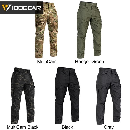 IDOGEAR Pantalon tactique airsoft BSR pantalon militaire noir pantalon cargo MC - Imagen 11 de 29