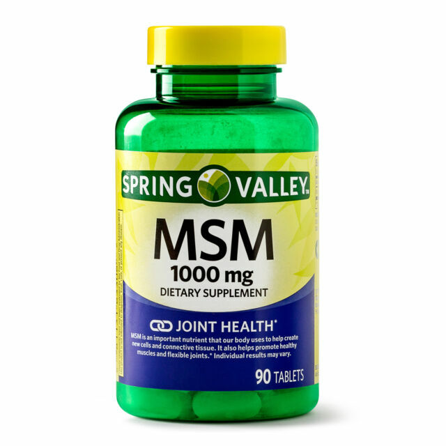 Spring Valley Msm 1000 Mg 90 Tablets Joint Health For Sale Online Ebay
